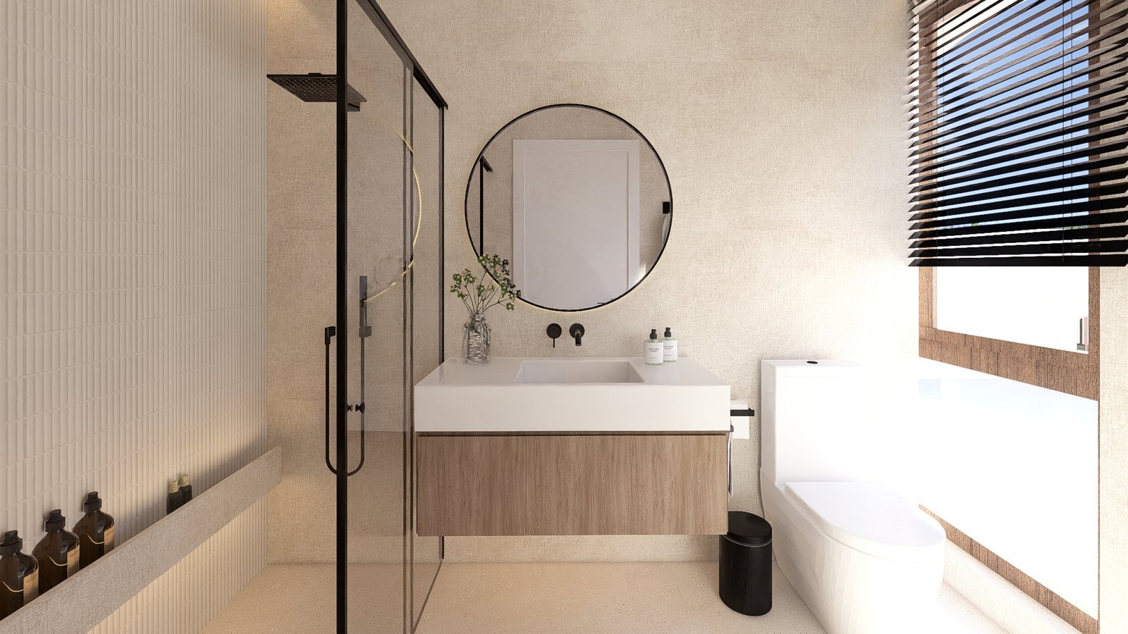 Baño 1 en suite del chalet en venta en León